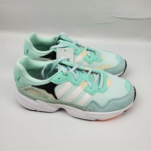 adidas Mint Green and White Athletic Shoes